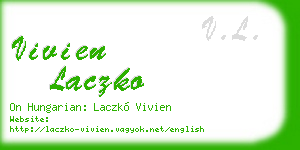 vivien laczko business card